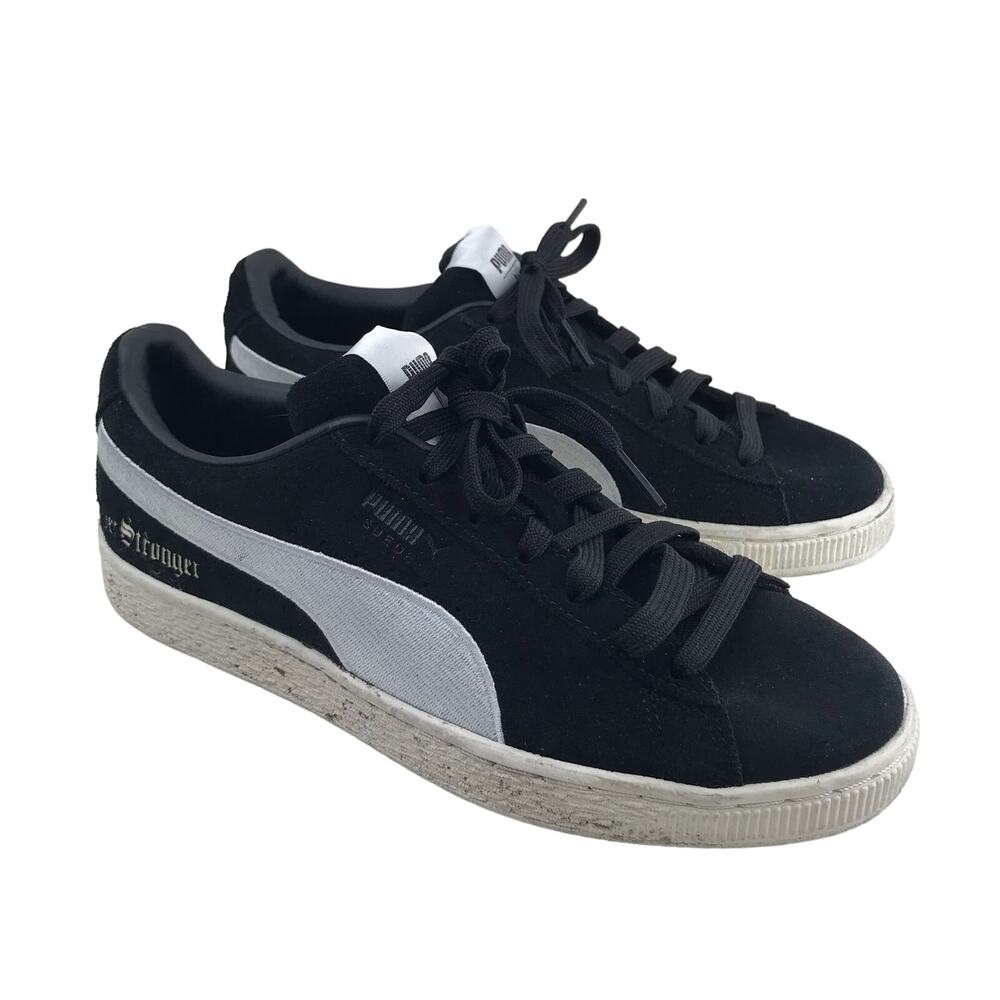 PUMA Suede Forever Stronger Black 383476-01 Fashion Sneaker Youth Sz 5.5C
